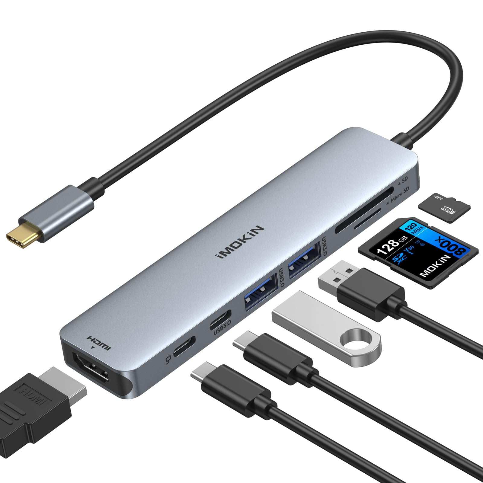 MOKiN USB-Cハブ 7-in-1 HDMI対応 PD充電対応Mac・Wi…