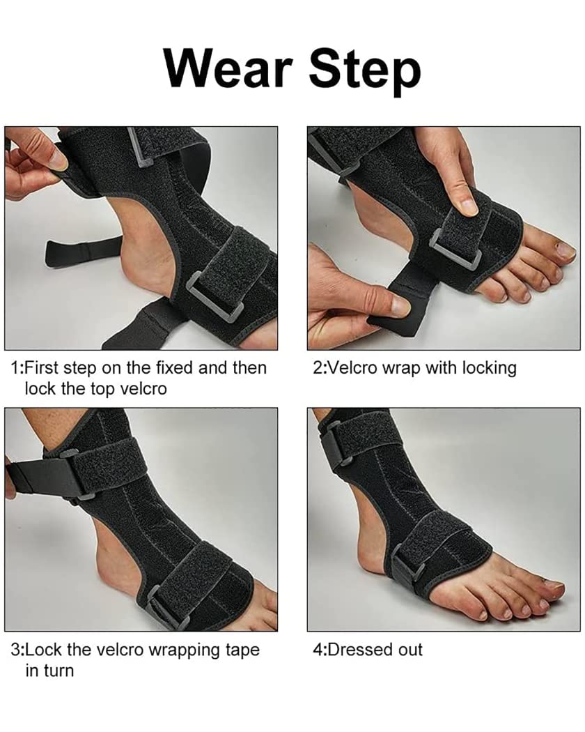 Férula Nocturna para Fascitis Plantar, Ortesis Estabilizadora para Pie Caído, Soporte Ajustable para La Articulación del Tobillo Y Tendinitis De Aquiles.