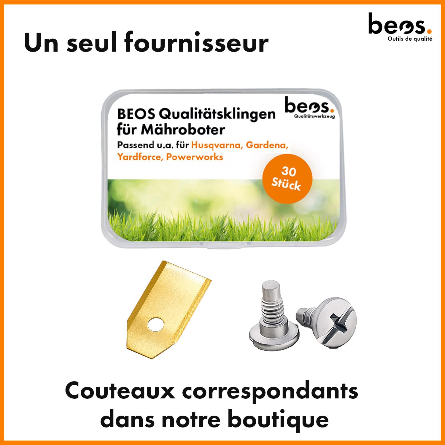 BEOS Premium Tuning - Disque Rotatif Compatible avec Gardena Sileno Minimo & Husqvarna Automower Aspire R4 - Plateau de Coupe pour 6X Lames - Disque de Coupe renforcé de Fibres de Verre - Ø 180 mm