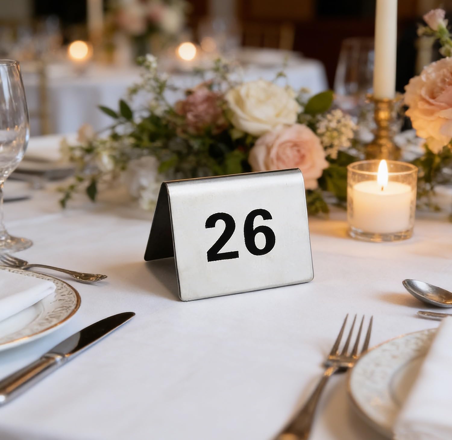 Numeri Da Tavolo In Acciaio Inossidabile, 1-100 Numeri Da Tavolo, 1,97 × 1,97 Pollici, Numeri Da Tavolo for Ristoranti, Bar, Matrimoni, Feste Di Compleanno(20 to 30)