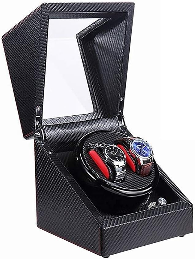 Watch Winders Automatic Watch Winder Watch Storage Case 2 Wrist Watches 5 Modes Quiet Motor Suitable Double Automatic Watch Winder Box (G A)