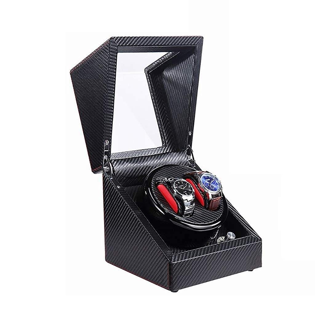 OLSKFUH Watch Winders Automatic Watch Winder Watch Storage Case 2 Wrist Watches 5 Modes Quiet Motor Suitable Double Automatic Watch Winder Box,G-A