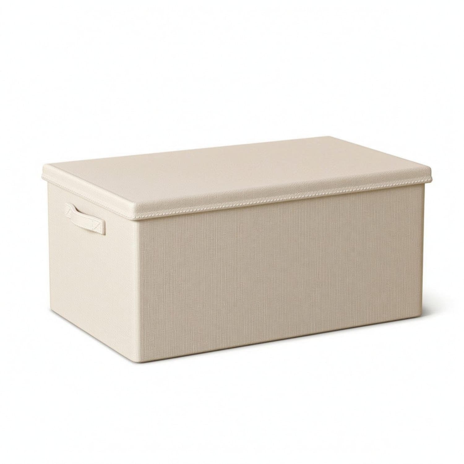 collapsible fabric storage box with lid stackable foldable storage, xxxl