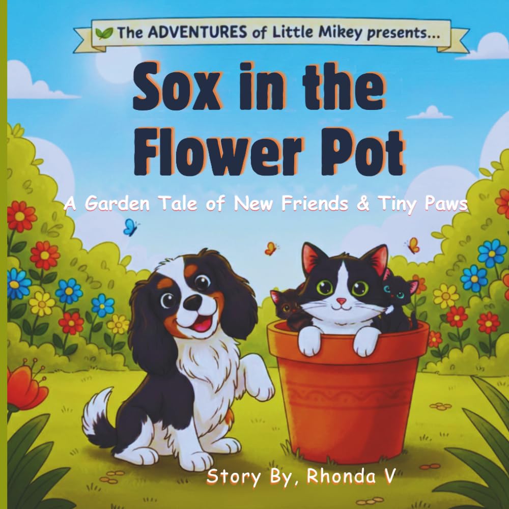 Sox in the Flower Pot: A Garden Tale of New Friends & Tiny Paws (The Adventures of Little Mikey!!)