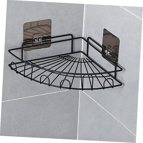 Miniatura 9 de Estante de esquina de ducha montado en la pared, estante triangular para artículos diversos, organizador de baño, diseño de perforación, ahorro de