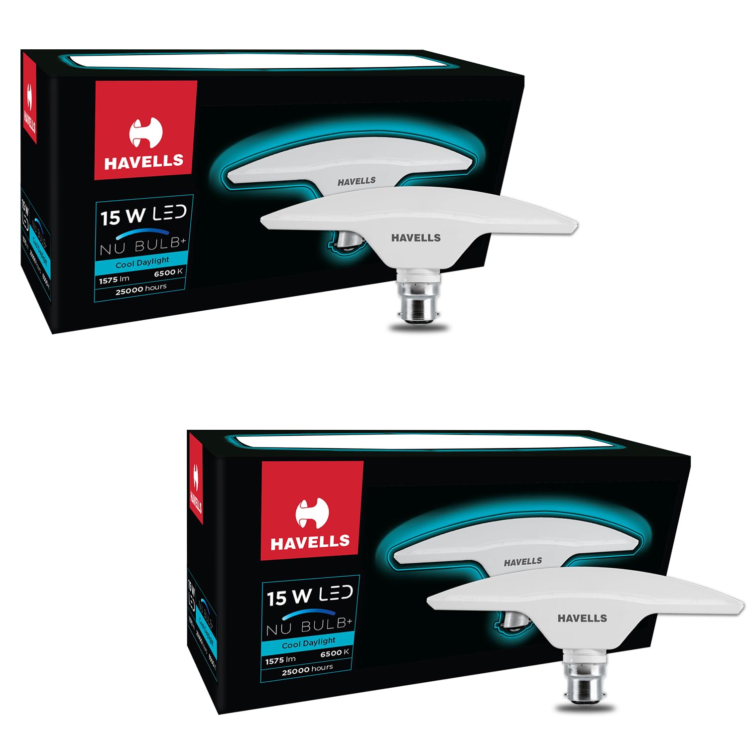 Havells T Shape NU Bulb 15W B22 Base|14% Wider Light Spread|100 Lumens per watt|Inbuilt 4.0KV Surge Protection| 320 degree Rotation for Multiple Applications (6500K,Cool day Light) - Pack of 2 (B0D3V8JJB8) Amazon Price History, Amazon Price Tracker