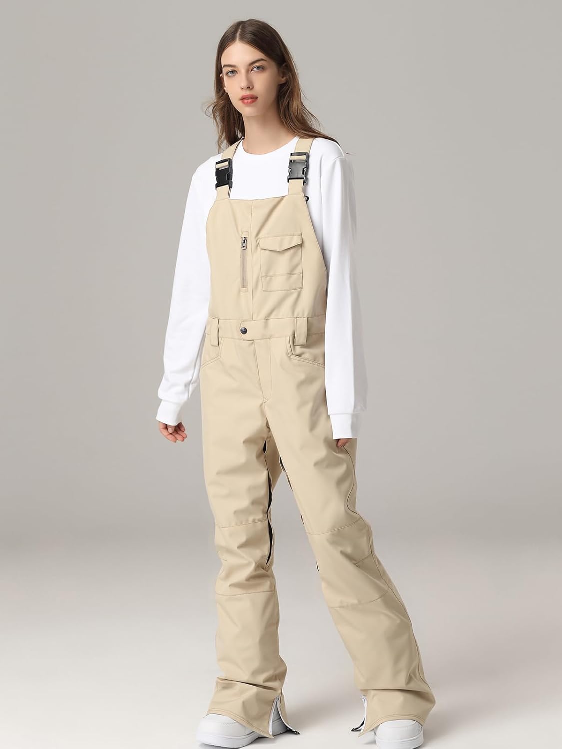 SEARIPE Womens Ski Pants Waterproof Ski Bibs Women Insulated Snow Bibs Adjustable Overalls Ripstop Snowboard Pant - Image 4