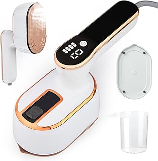 Mini Dampfbügeleisen, Steamer Dampfglätter 2 in 1 für Trocken- und Nassbügeln, Tragbares Reisebügeleisen mit 100ml Wassertank, 1000W 15S schnelle Aufheizung, steam iron klein für Reisen und Zuhause