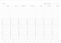 Vista 4 de PAPERIAN Believe TIME Tracker - Planificador de estudio sin fecha, tamaño A4, lista de tareas/programador (violeta)