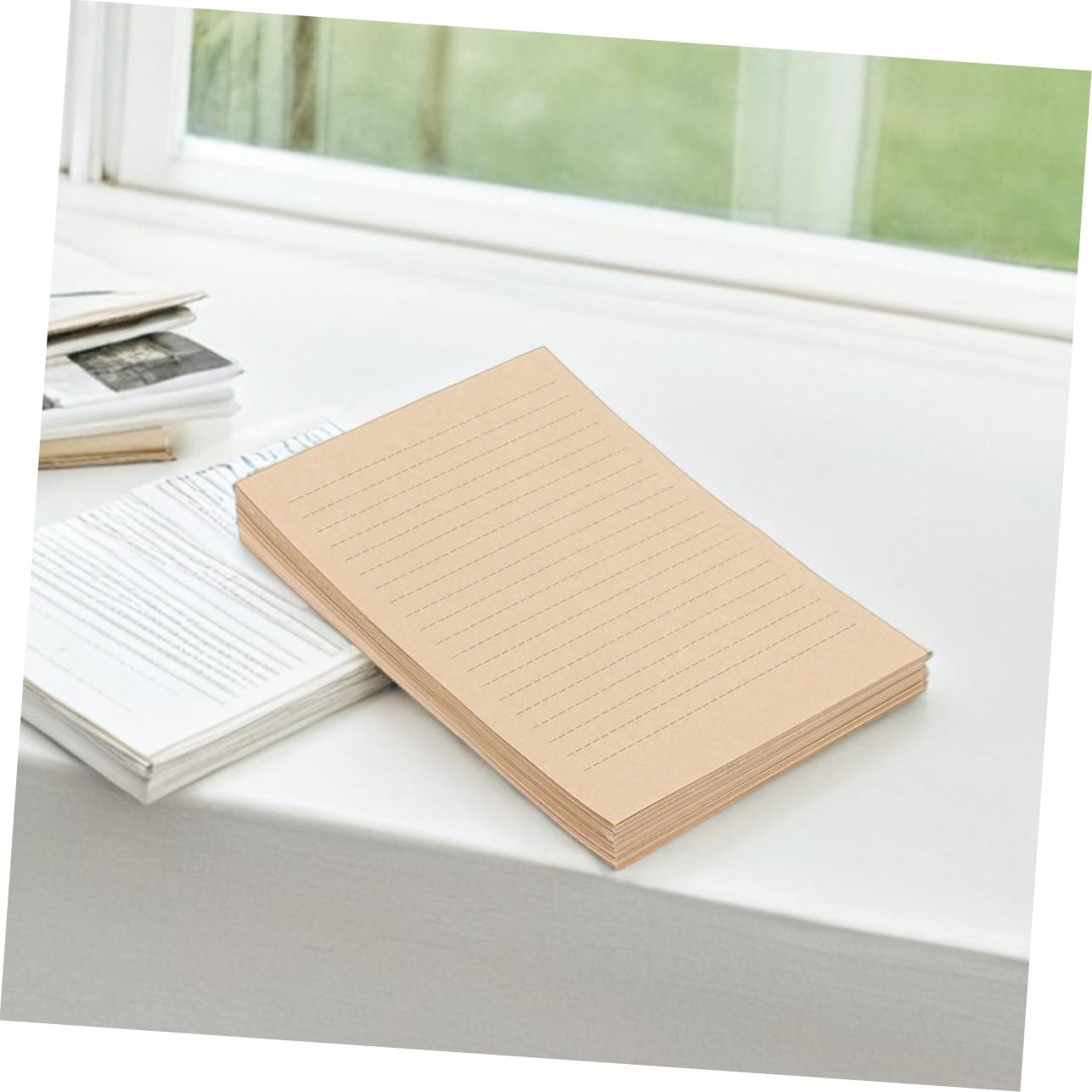 Vintage Schreibpapier 200 Stück A5 aus Kraftpapier Liniert