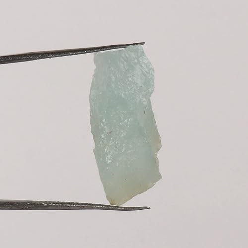 Miniatura 3 de GEMHUB Gema de aguamarina de 20.8 quilates con certificación aguamarina áspera y sin forma para hacer joyas