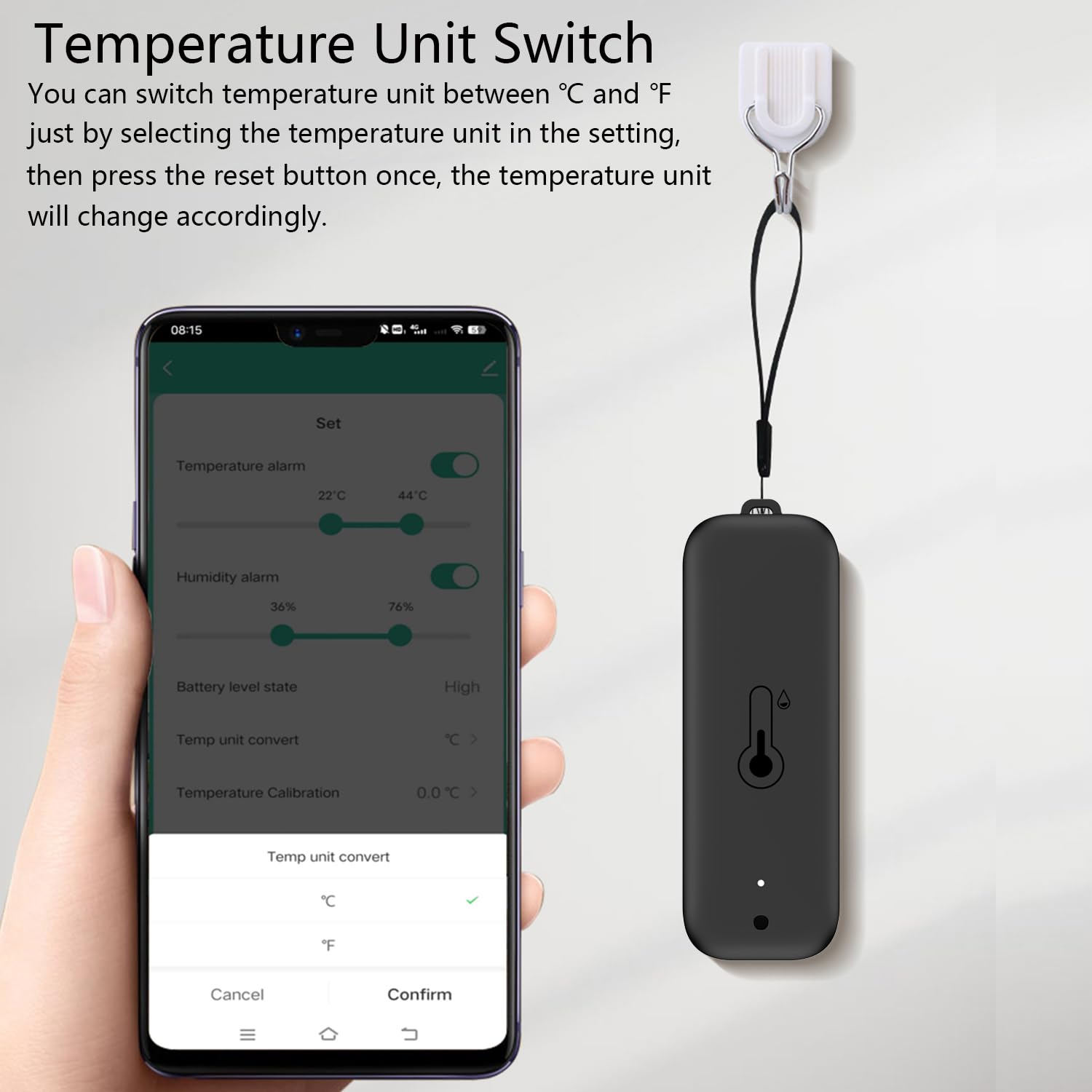 Sensore Termometro Igrometro WiFi - Monitor Temperatura E Umidità Con App E Alexa - Foto 9