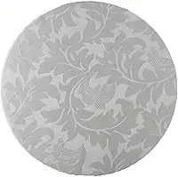 6 Capa Sousplat Supla Tecido Jacquard Cinza 35cm Diâmetro