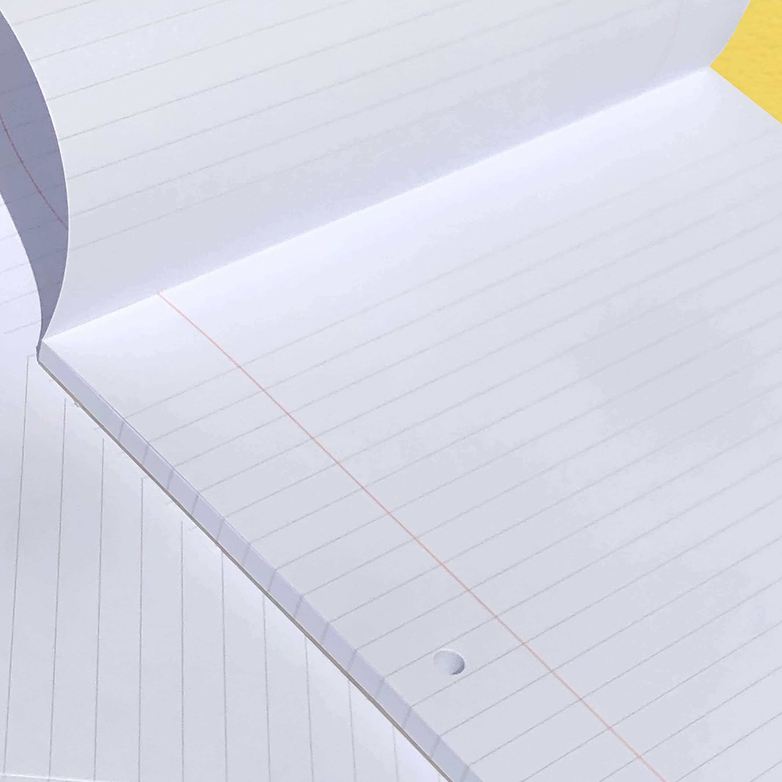 A4 Notepads – Five Pack – Quality 90gsm Ruled Paper with Margin & Two ...