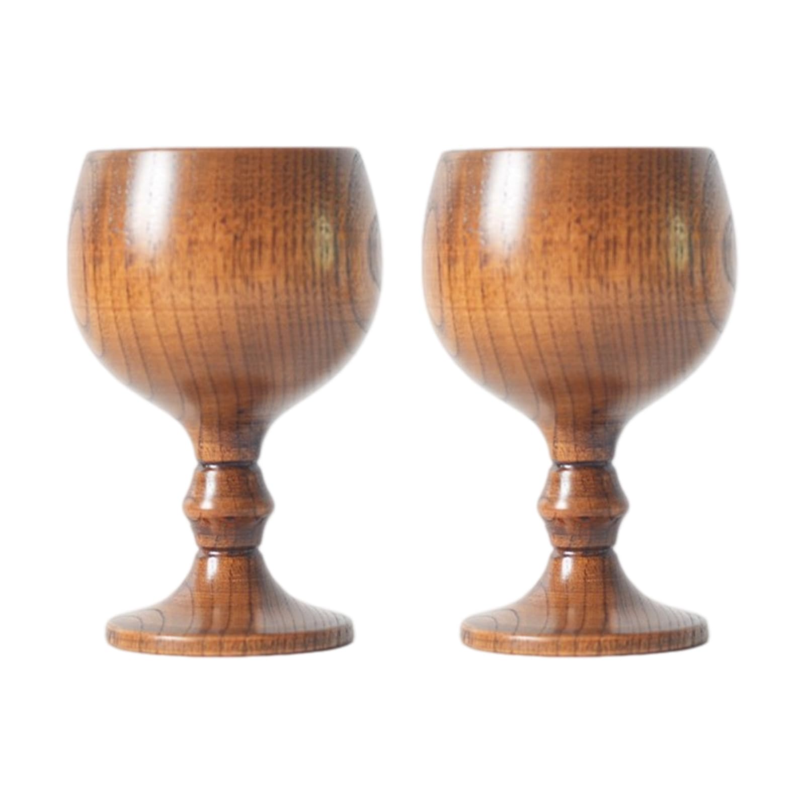JSGHGDF Wood Whiskeys Cup Wine Goblet Wooden Medieval Drinking Cup Water Glass for Kitchen Accessory Communion Altars Celebrating Wooden Wine Goblet