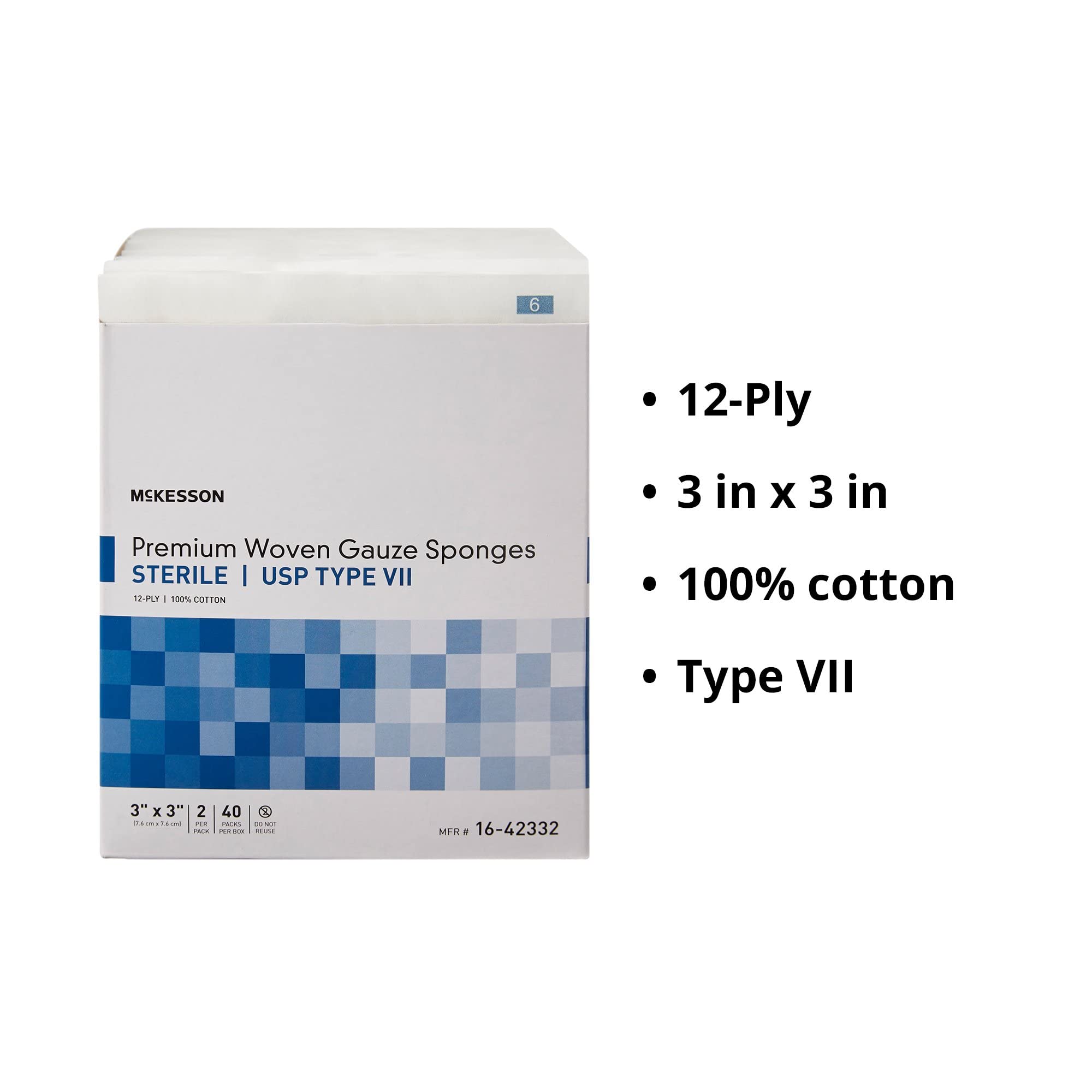 McKesson Woven Gauze Sponges, 8-Ply, Non-Sterile, Cotton, 3 x 3 in, 1 pk — Amazon image 13