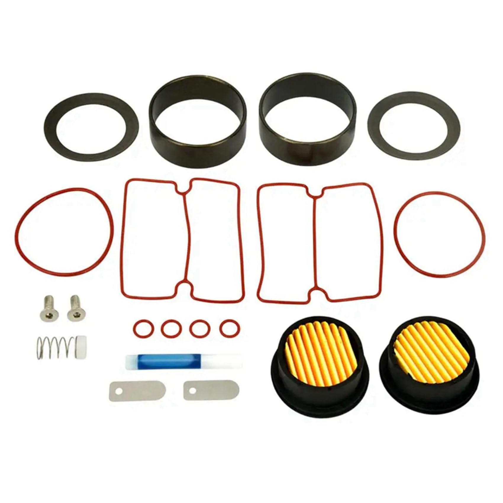 4X Kit di Riparazione per Compressore D'Aria Olio Pompa per Vuoto da 750 W Compressore D'Aria Silenzioso Olio Manicotto del Cilindro Pistone del Cilindro