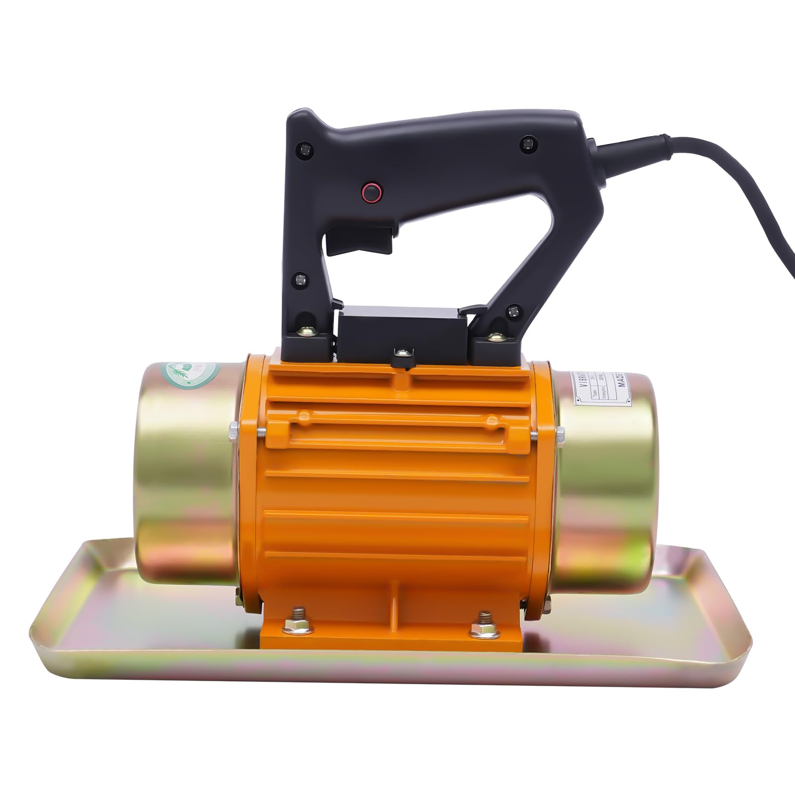 Vibratore elettrico per calcestruzzo, 220 V, 250 W, compressore per calcestruzzo con forza di vibrazione di 200 kg e 3500 giri/min, per compattazione di calcestruzzo, costruzione stradale, fondazioni