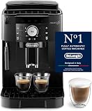 De’Longhi Magnifica S - Perfetto Machine à Café Automatique avec Mousseur à Lait Manuel, Machine à Espresso et Cappuccino, Panneau de Commande avec Boutons, Noir (ECAM11.112.B) - 1