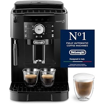 De'Longhi Magnifica S ECAM11.112.B, Fully Automatic Coffee Machine with Milk Frothing Nozzle for Cappuccinos, with Espresso D