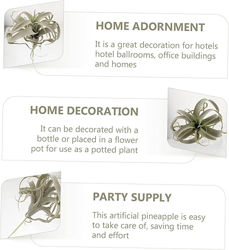 Miniatura 5 de Rtificial Plant - Planta artificial grande de imitación verde simulación piña decoración del hogar para habitación