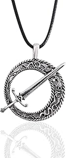 Dark Souls 3 Blade of the Dark Moon Pendant Covenant Dark Souls 3 Sword Pendant Necklace Leather Rope Game Steampunk Jewelry
