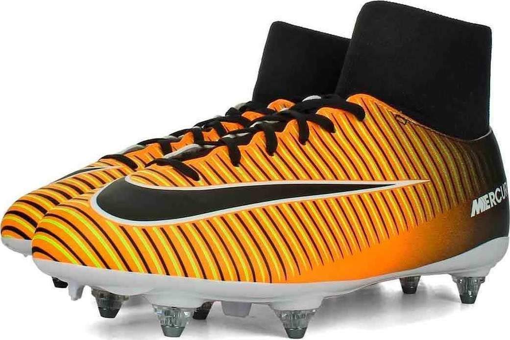 Nike Jr Mercurial Victory VI DF SG – Scarpe da Calcio, Unisex Bambini, Arancione – (Laser Orange/Black-White-Volt)