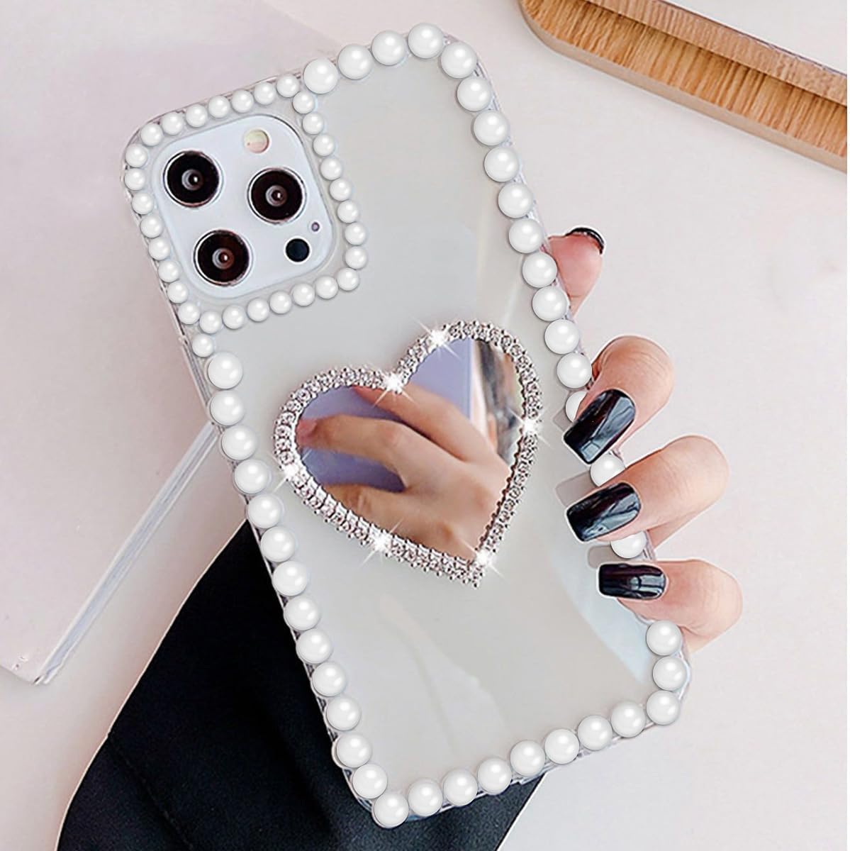 3090PCS Rhinestone Stickers, Self Adhesive White Face Gems Pearls Stickers 3/4/5/6mm Hair Gems Stick on Bling Face Jewels for Makeup, Eye, Hair, Nails, Body Craft DIY Home Decor, 4 Sizes - Image 7