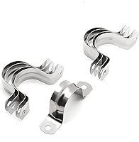 Jersvimc 16 Pack 1-1/4 Inch Stainless Steel Conduit Clamps - Heavy Duty U-Bracket Pipe Straps for Rigid Pipes