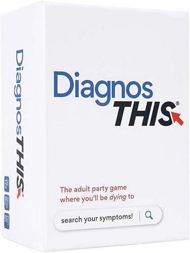 DiagnosThis Hilarante juego de fiesta hipocondríaco para adultos | 300 tarjetas de diagnóstico y 100 síntomas para nerds médicos, hipocondríacos y