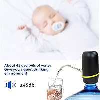 Vista 7 de Dispensador de agua para botella de 5 galones, bomba eléctrica inteligente, bomba de agua portátil para botellas de 2 5 galones, agua rápida