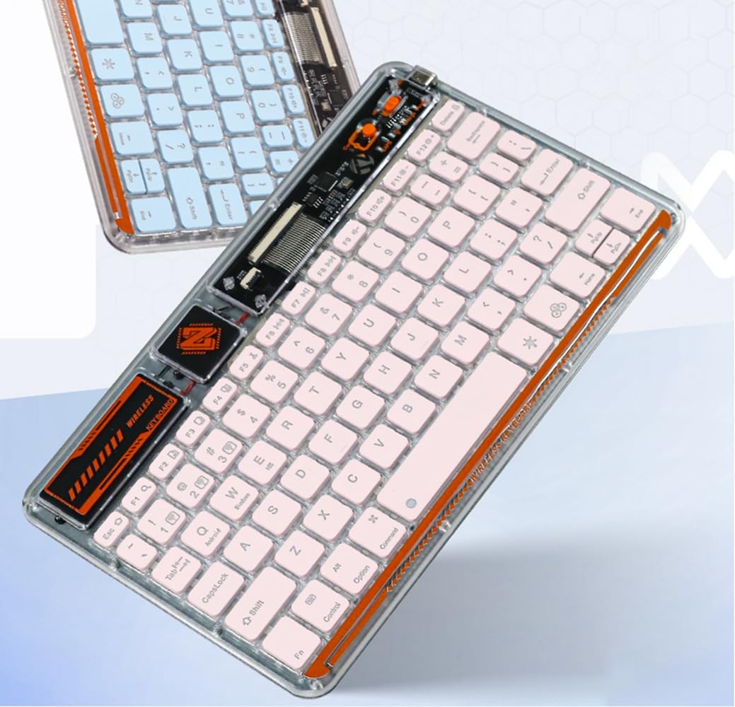 Amazon.co.jp: 透明キーボード Bluetooth 無線 バックライト 薄型 Type 