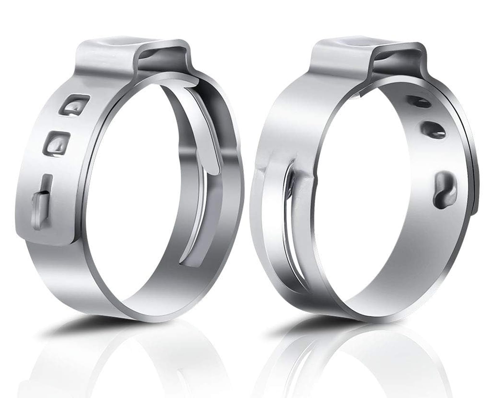 50 Stück Einohr-Schlauchschellen – 31,4-34,6 Mm, Edelstahl 304, Für Schläuche & Rohre