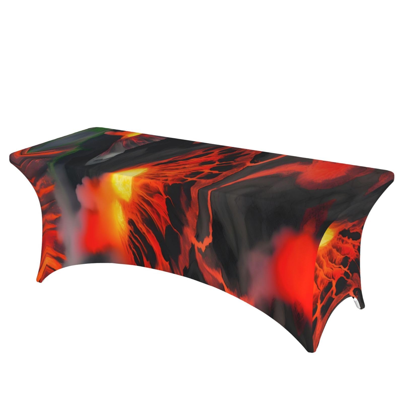 Nappe pour mariage et banquet extensible 1,8m à motif volcanique