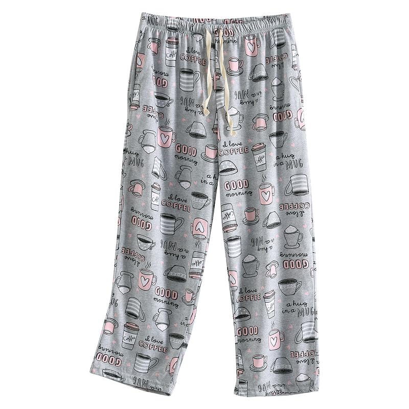 Image of PNAEONG 3 Pack Women Pajama Pants Capri Length Drawstring Pj Bottoms Sleep Lounge Pants with Pockets S-3XL