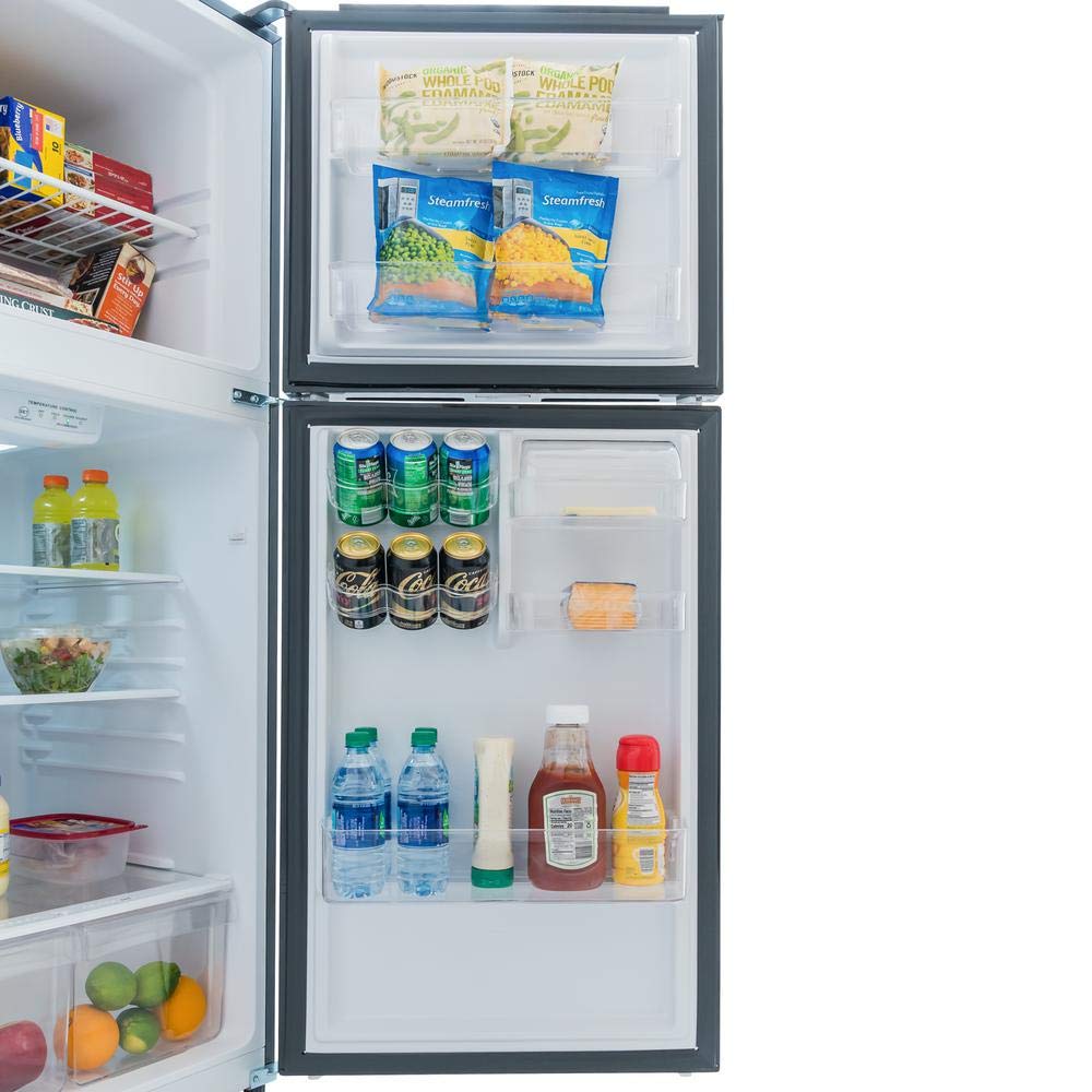 10.1 Cu. Ft. Top Freezer Refrigerator In Black on Fridge.com - View 5