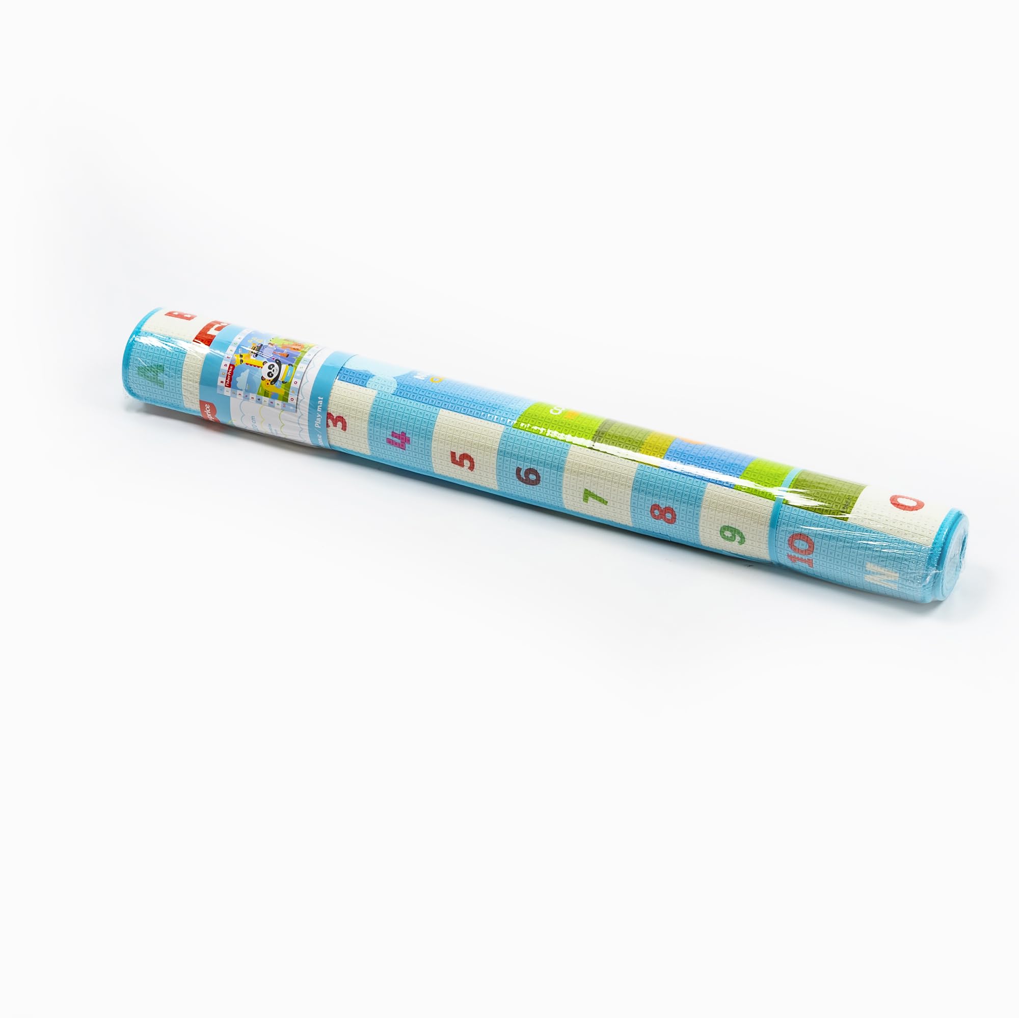 ODS - Fisher Price, Tappeto da Gioco Bambini 150 x 120 cm, Tappetone Morbido Educativo con Disegni, Alfabeto, Numeri e Note Musicali, Spessore 7 mm