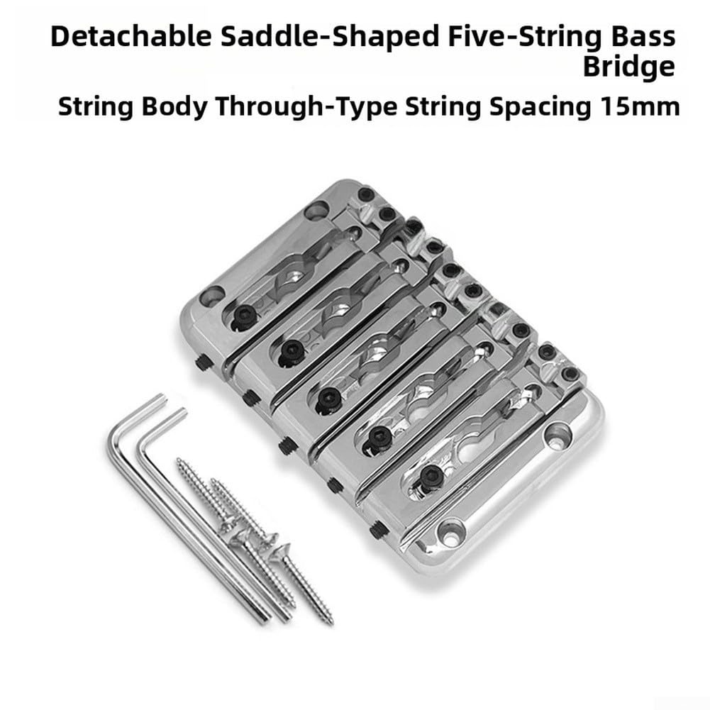 Durchgehende Bassbrücke 5-Saitig Für Resonanz Und für sustain(Black)