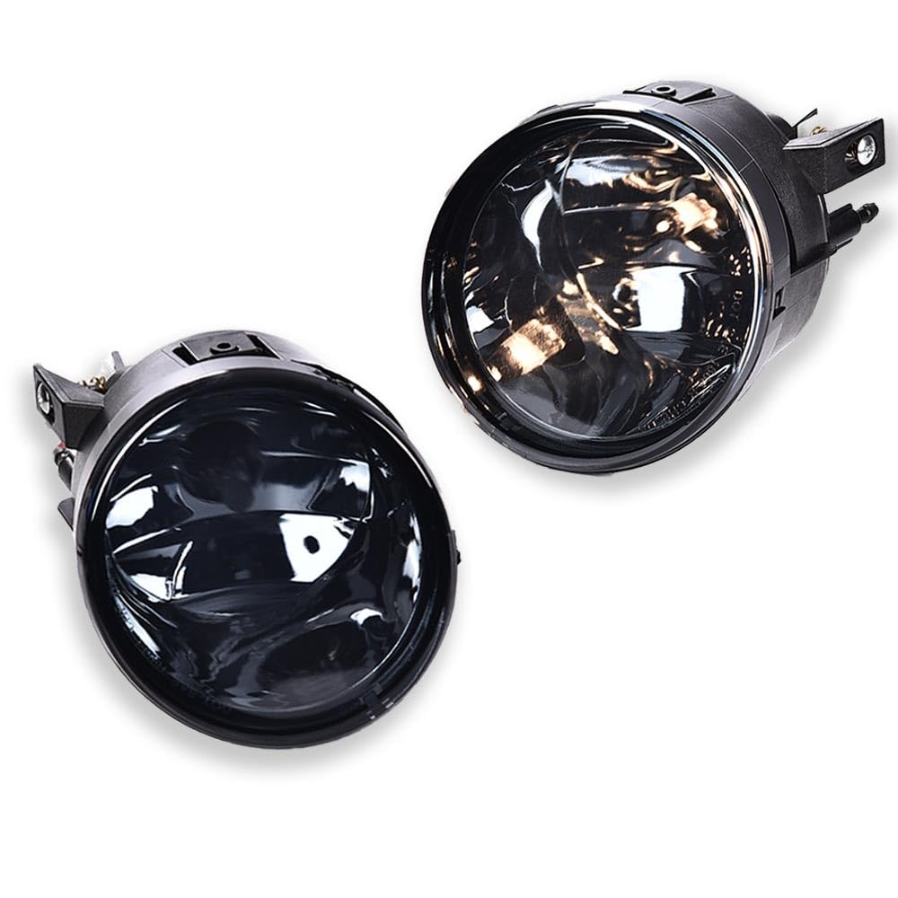 ALLGOODFog Lights w/Bulbs,Compatible with Nissan Titan 2004-2015/Fit Nissan Armada 2005-2007, Front Bumper Fog Light Lamps Smoky Lens 1Pair