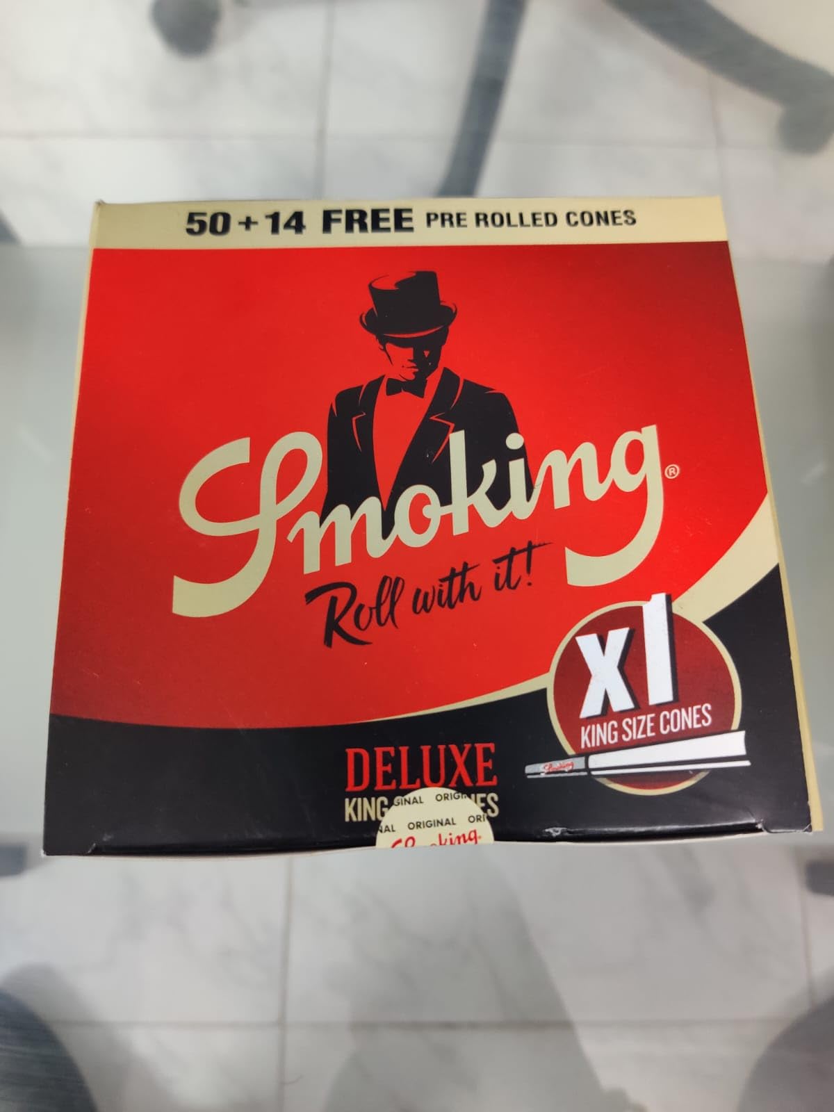 SMOKING Deluxe Pre Rolled Cones (Full Box 64 Cones)-image-37