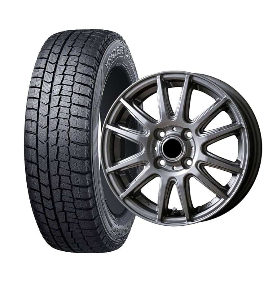 DUNLOP WINTERMAXX 155/65R14 14インチ 4本セット Amazon | ダンロップ(DUNLOP)【スタッドレスタイヤ・ホイール4本