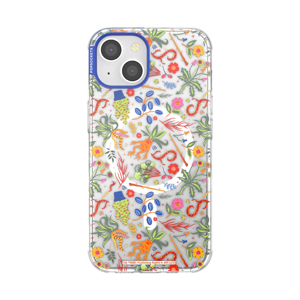 PopSockets iPhone 14 Phone Case with MagSafe- Spring Herbology