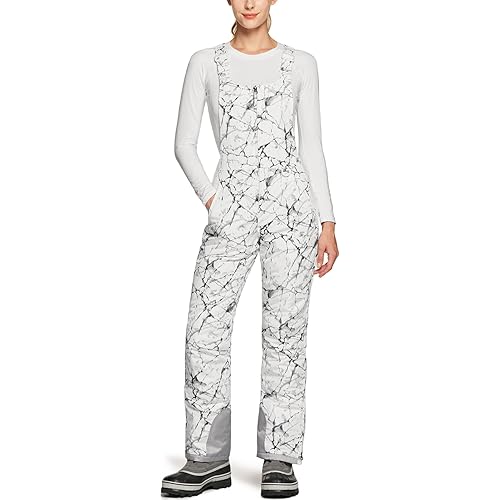 TSLA Women's Winter Snow Bibs, Waterproof Insulated Snowboard Overalls, Ripstop Ski Pants