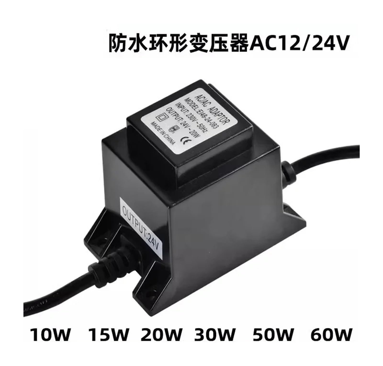 wasserdichter unterwasser transformator ForOutdoor quadratisches LED-Unterwasserlicht wasserdichter Ringkerntransformator 220 U/min AC 12V24V Ringkuh Niederfrequenz