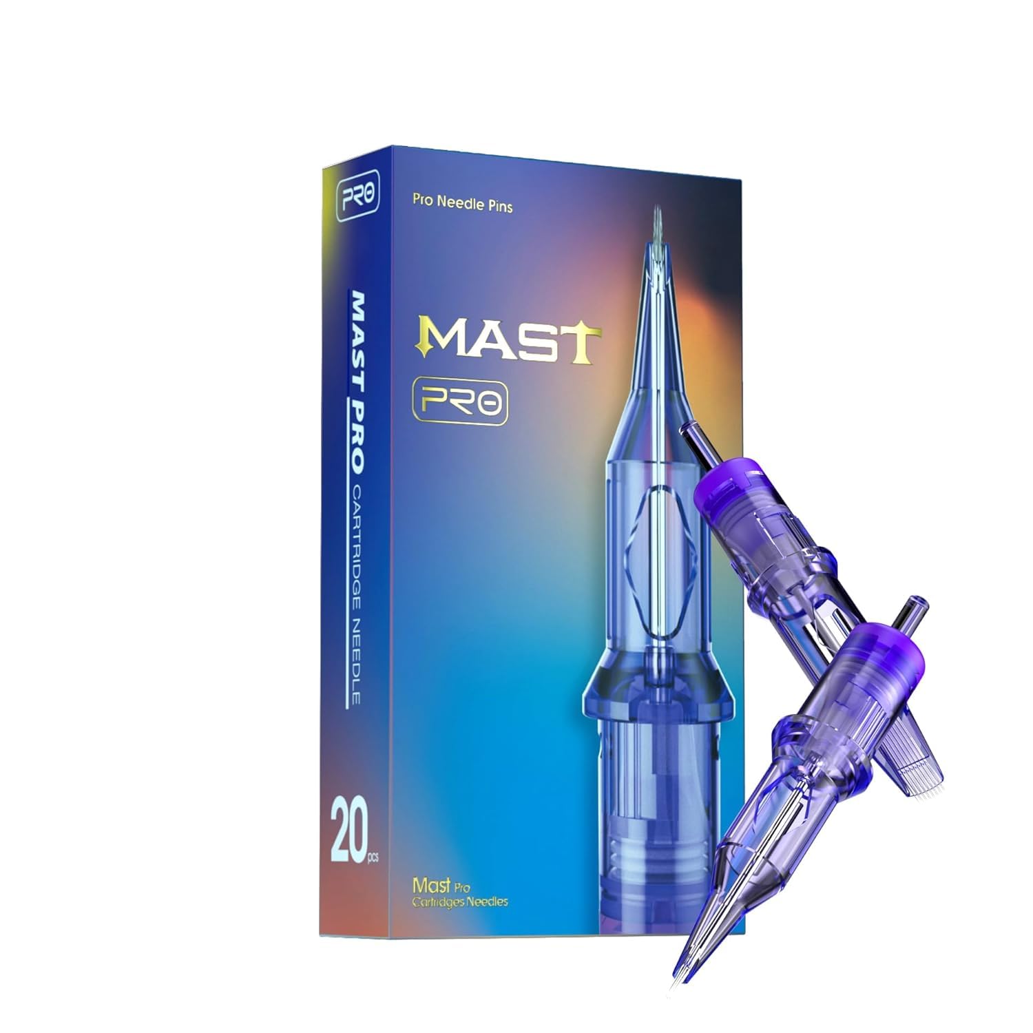 Mast Pro Tattoo Needles 0803RL 20Pcs of One Box Standard Round Liner Size Disposable Tattoo Cartridge