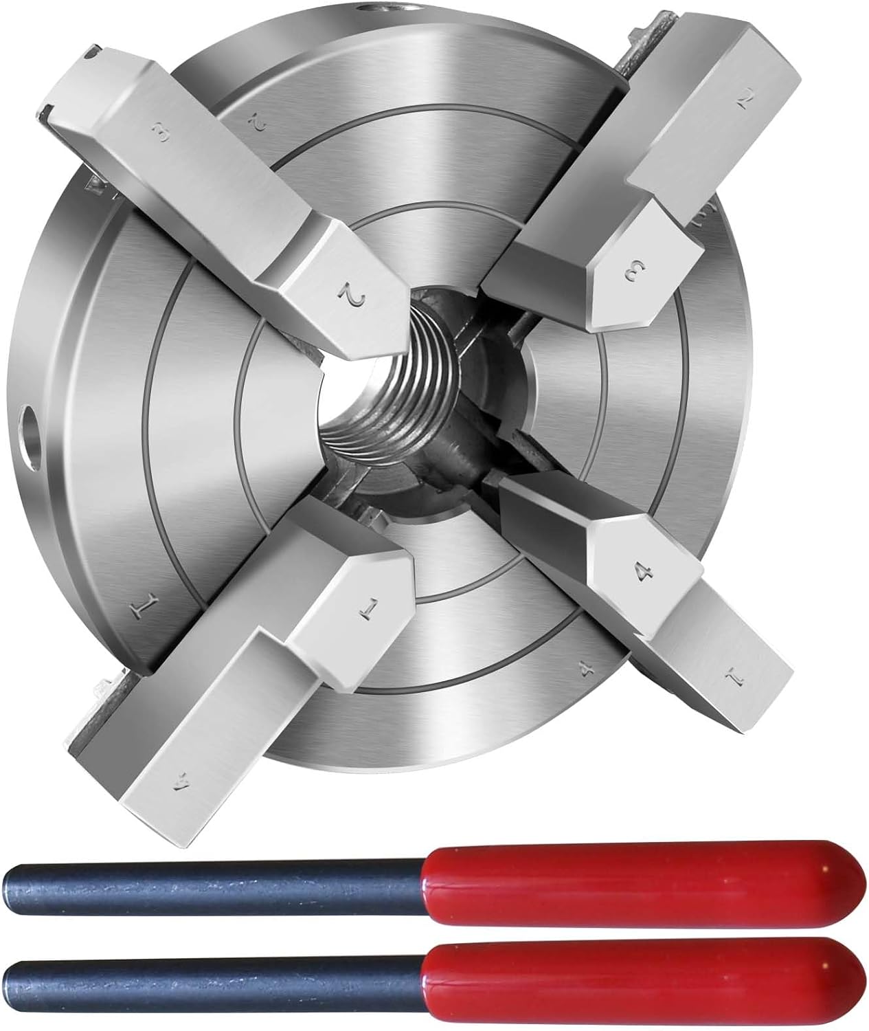 NNBWKIXI 4 Inch Wood Lathe Chuck Set 4 Jaws SelfCentering Lathe Chucks