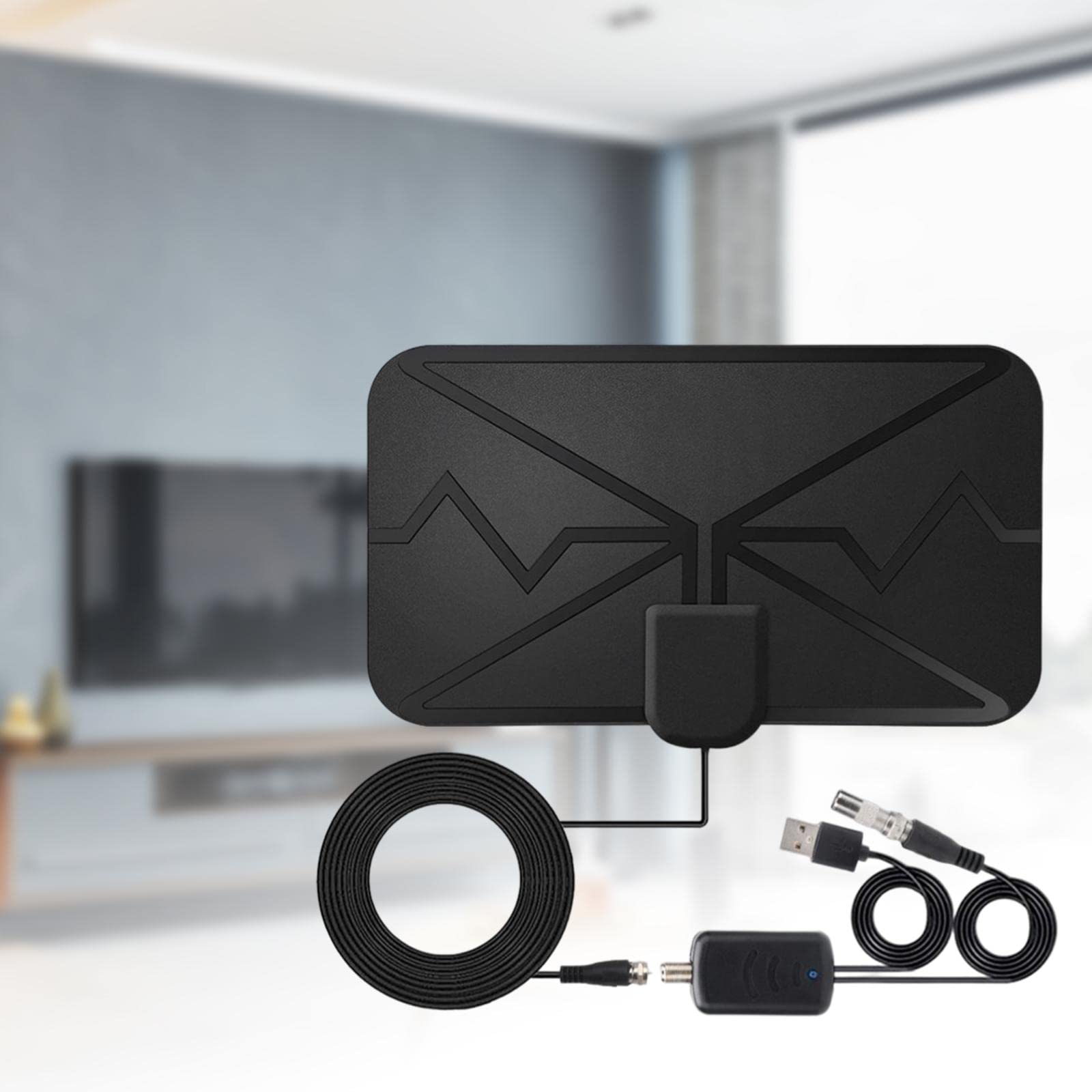 Lot de 10 antennes TV numériques d'intérieur amplifiées avec chaînes locales