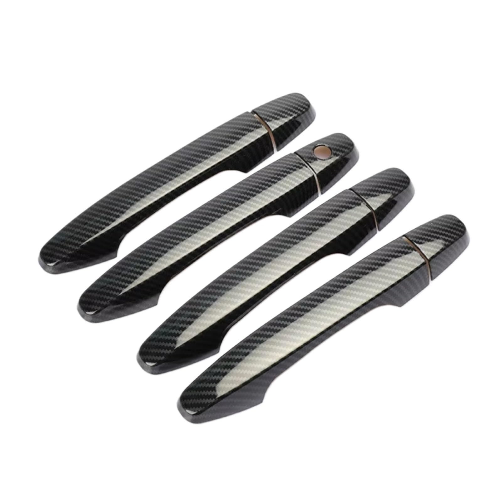 SYWHREV Door Handle Protectors Compatible with CR-V for Civic 2012 2013 2014 2015 2016 Chrome Carbon Fiber Door Handle Covers Trim Car Styling Accessories