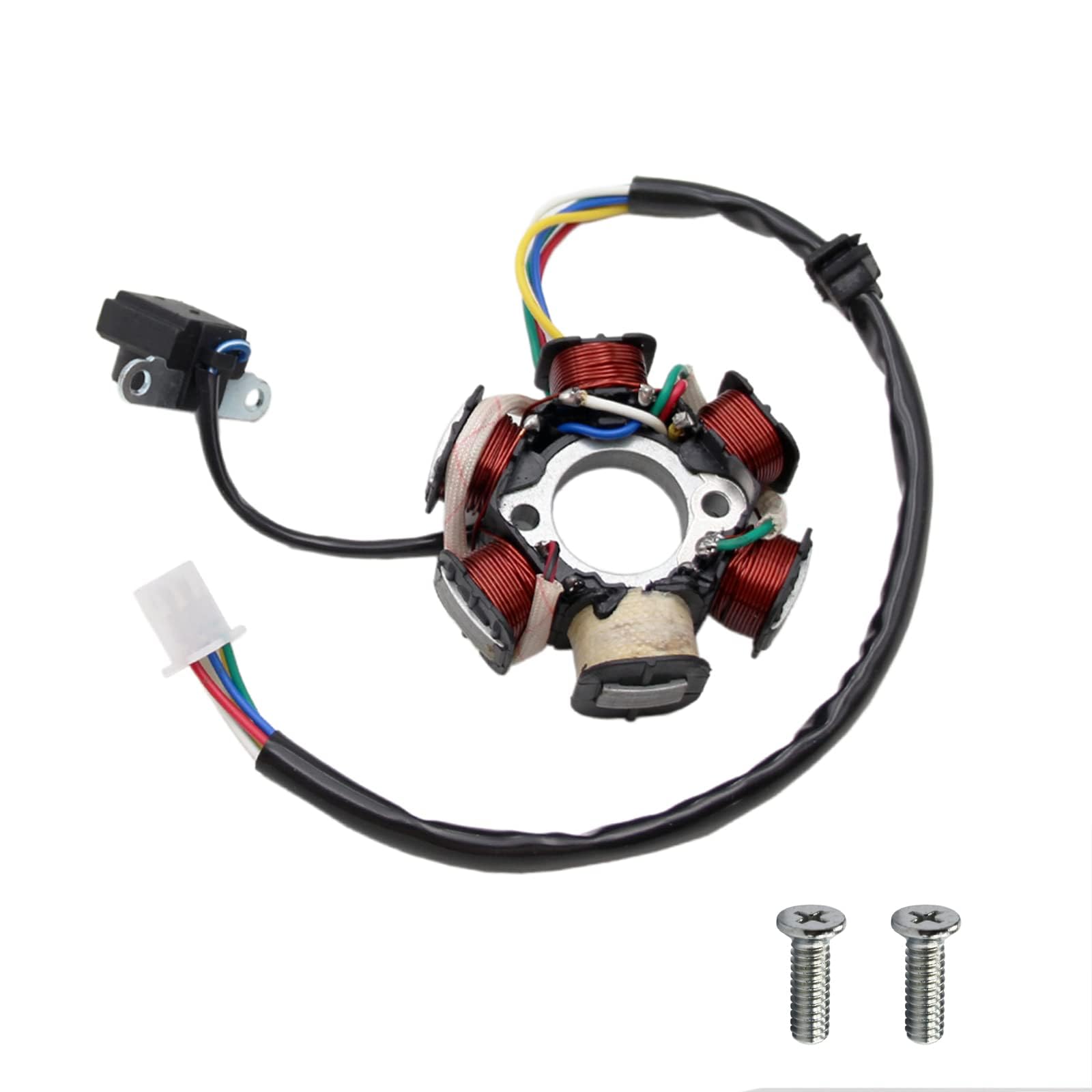 PRO BAT 6 Coil 5 Wire GY6 Stator Magneto 6 Coil Pole