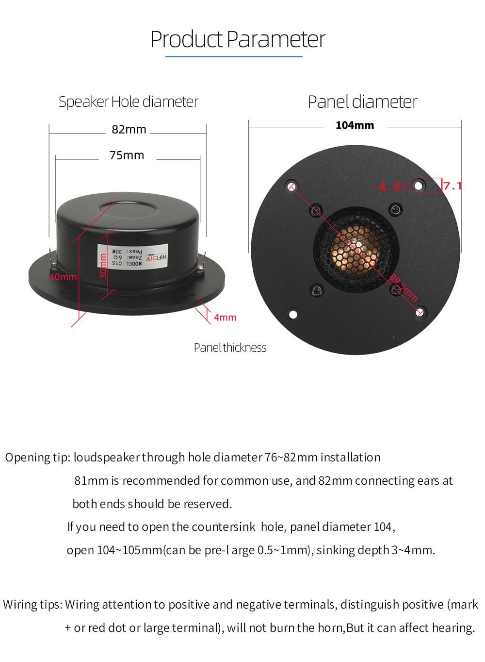 Amazon.co.jp: HIFIDIY LIVE 2個 HI-FI 4インチ ツイータースピーカー